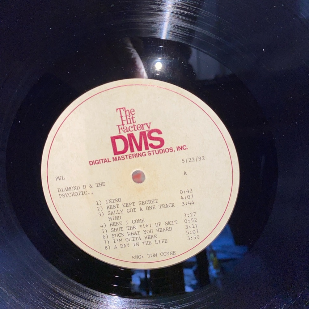 DIAMOND D & THE PSYCHOTIC Neurotics Stunt Blunts & Hip Hop Vinyl Acetate  Used - Picture 5 of 13